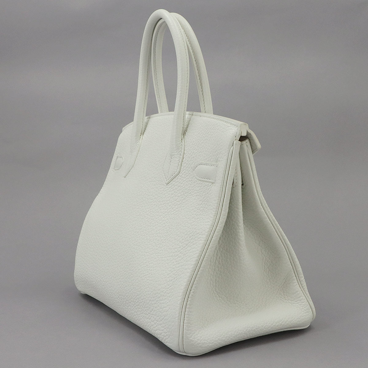 Birkin 30 Togo White Hand Bag Purse