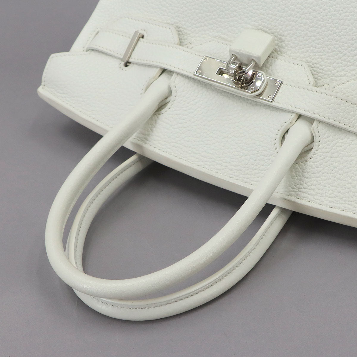 Birkin 30 Togo White Hand Bag Purse