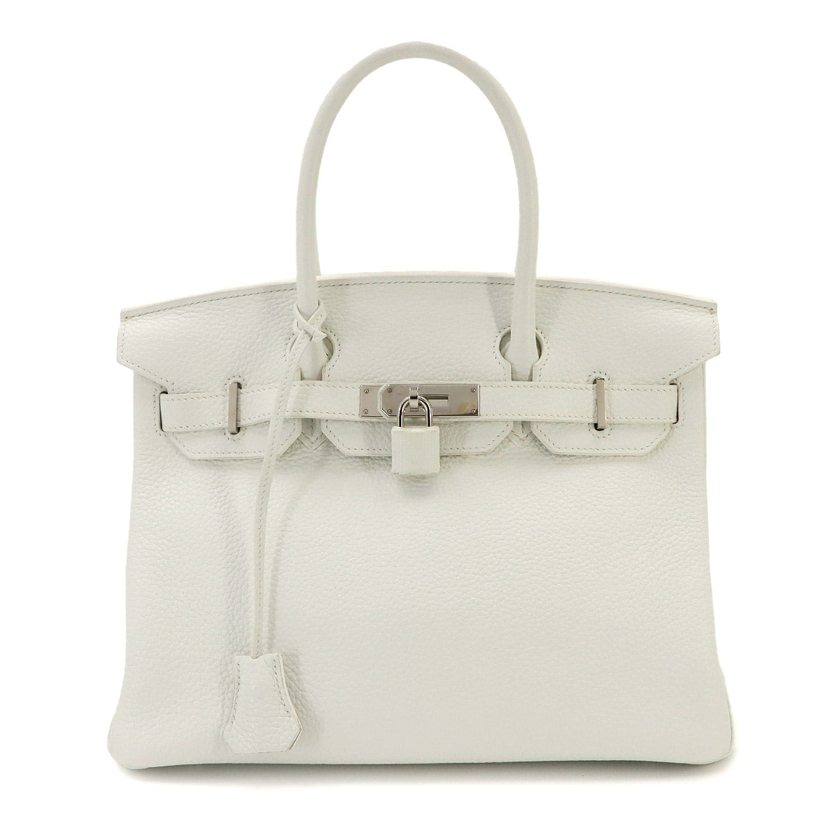 Birkin 30 Togo White Hand Bag Purse