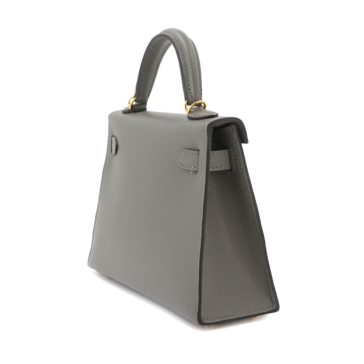 Mini Kelly 20 Veau Madame Gris Meyer Hand Shoulder Bag Purse