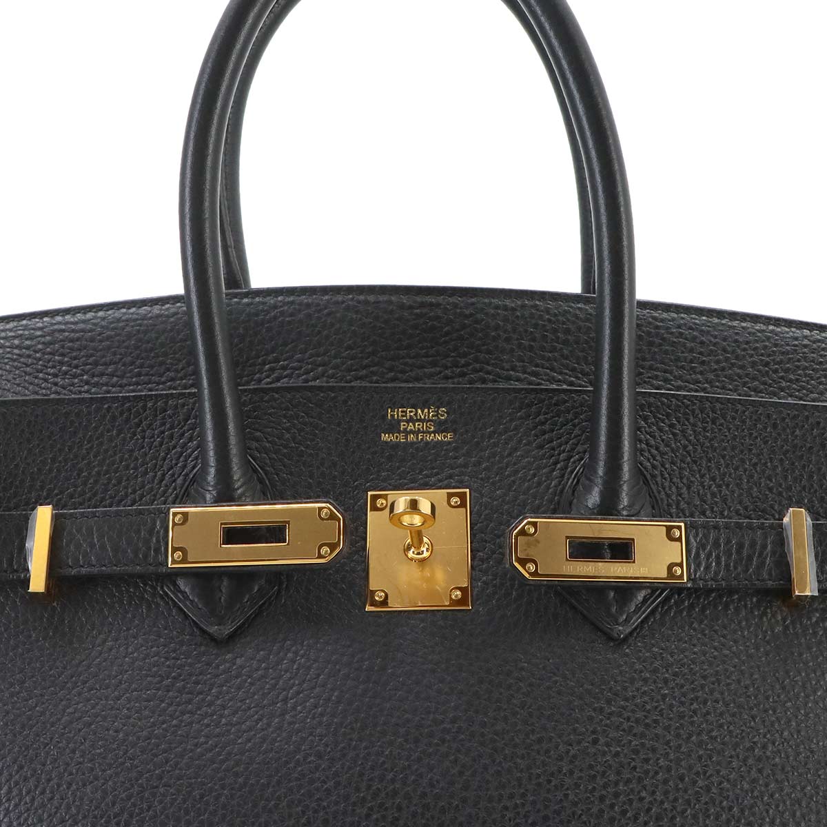 Birkin 35 Veau Togo Black Hand Bag Purse
