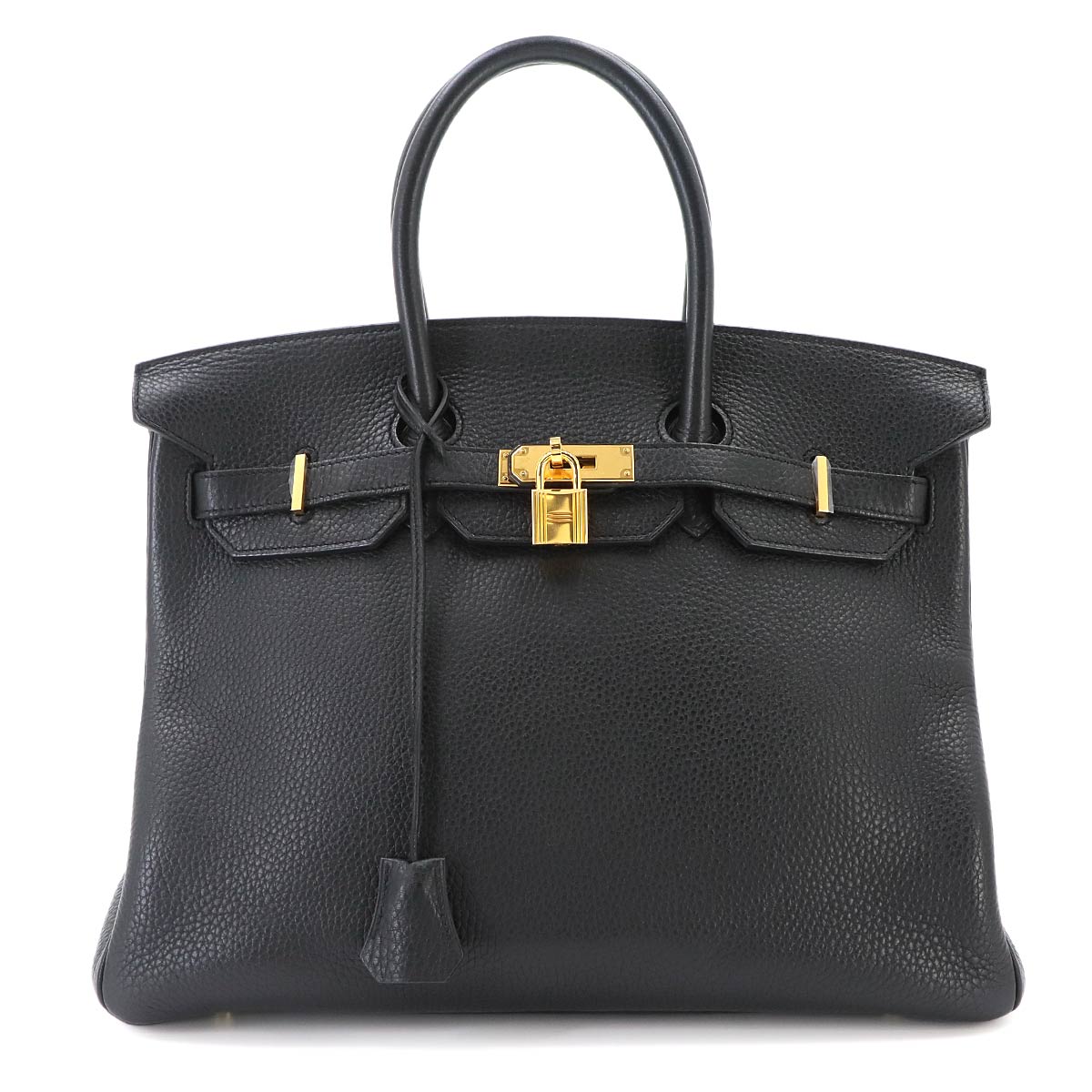 Birkin 35 Veau Togo Black Hand Bag Purse