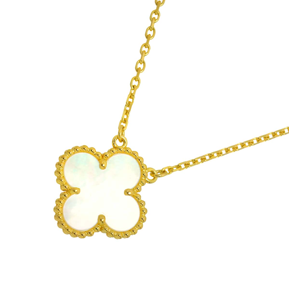 Vintage Alhambra MOP Necklace 18K YG 750