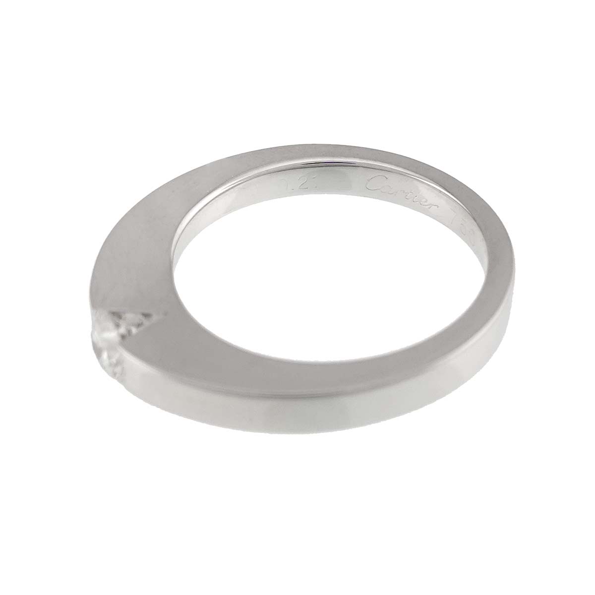 Diamond 0.21ct Ring 18K WG 750 Size49 4.75-5(US)