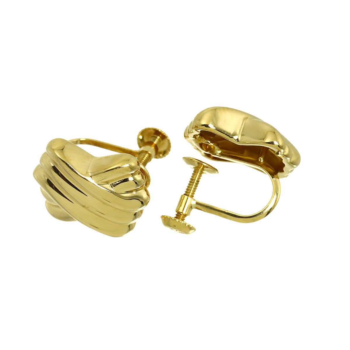 Earrings Clip on 18K YG 750