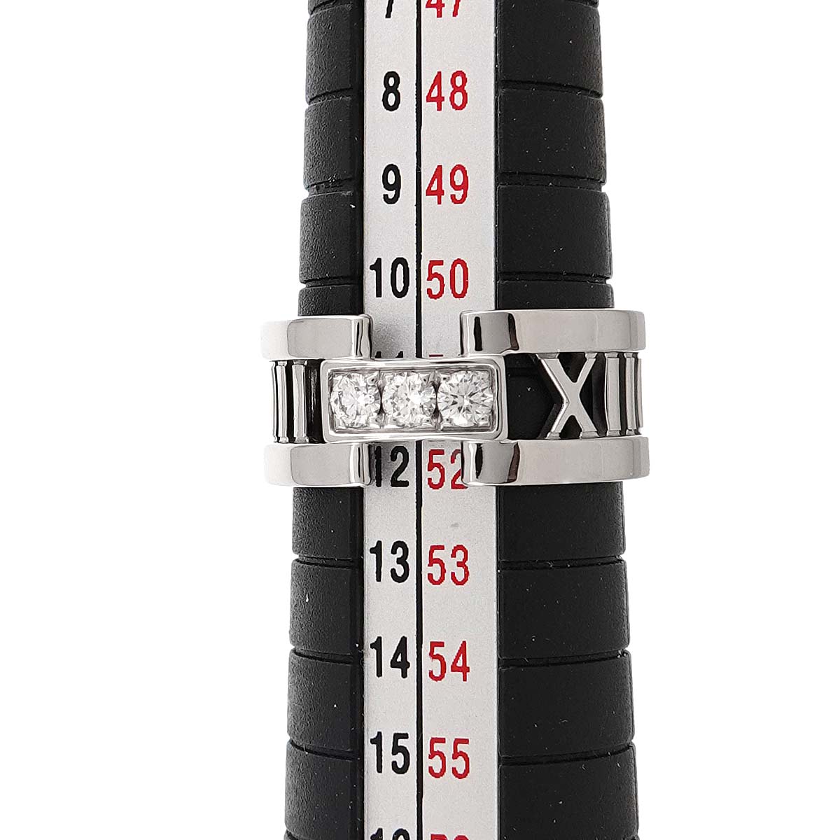 Atlas Open Diamond Ring 18K White Gold 750 size5.5-5.75(US)