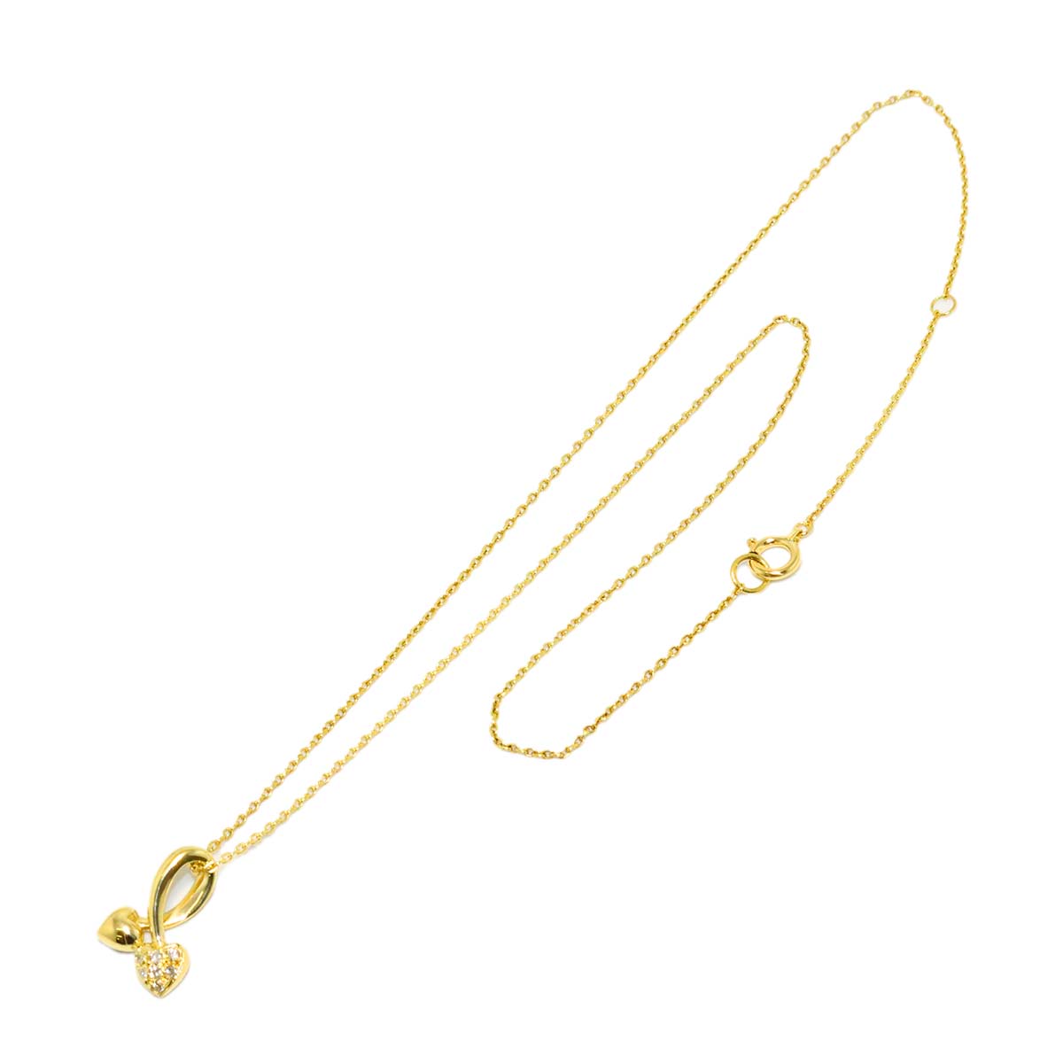 Diamond Necklace 18K Yellow Gold 750