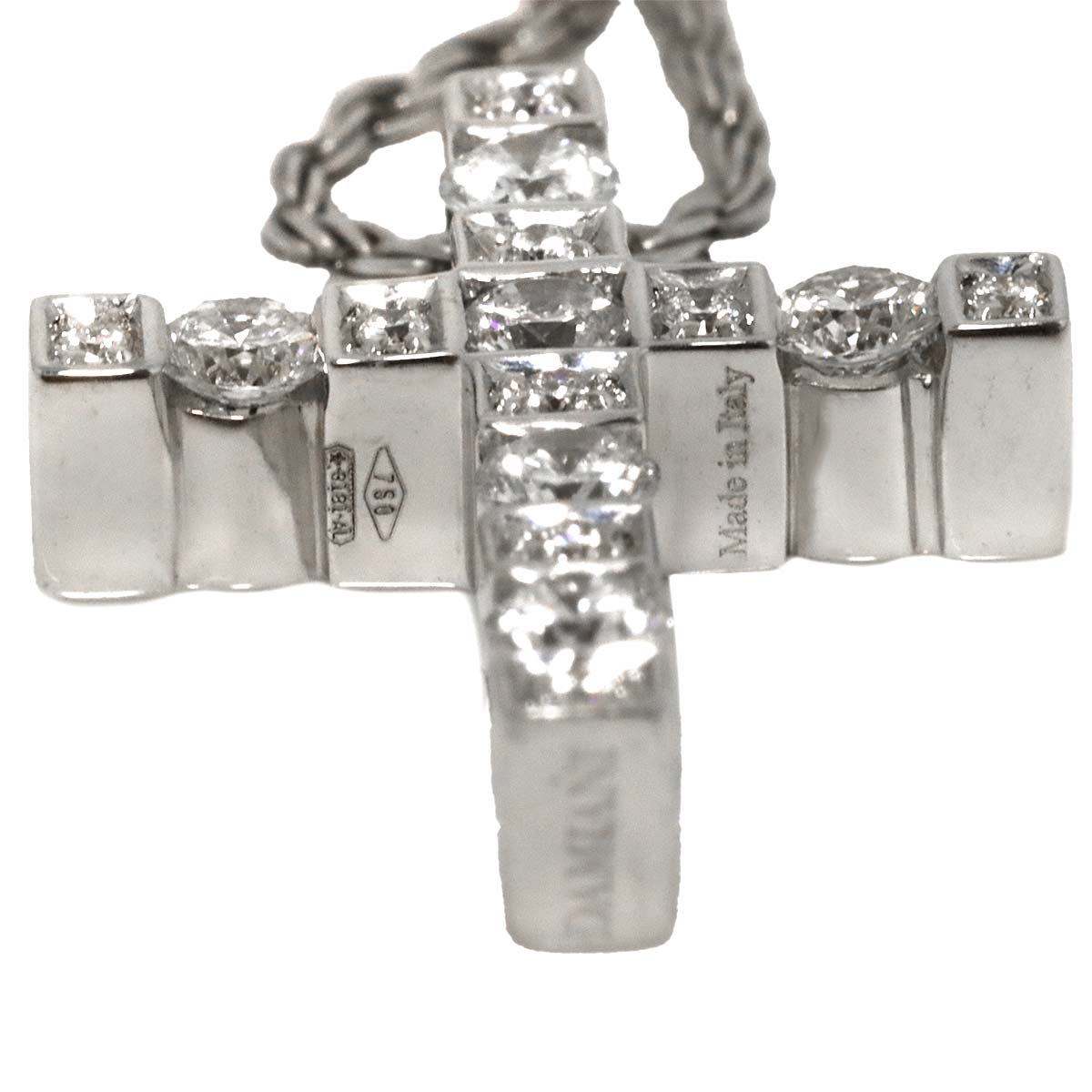 Belle Epoque Diamond Cross Necklace XS 18K SM 750