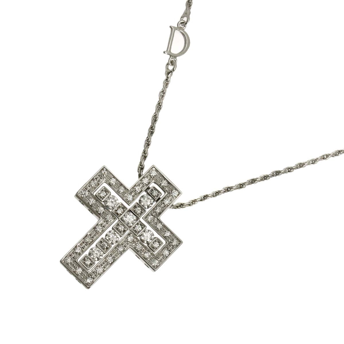 Belle Epoque Diamond Cross Necklace XS 18K SM 750
