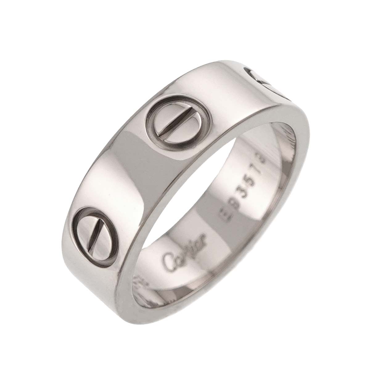 Love Ring 18K White Gold 750 size50 4.75-5(US)