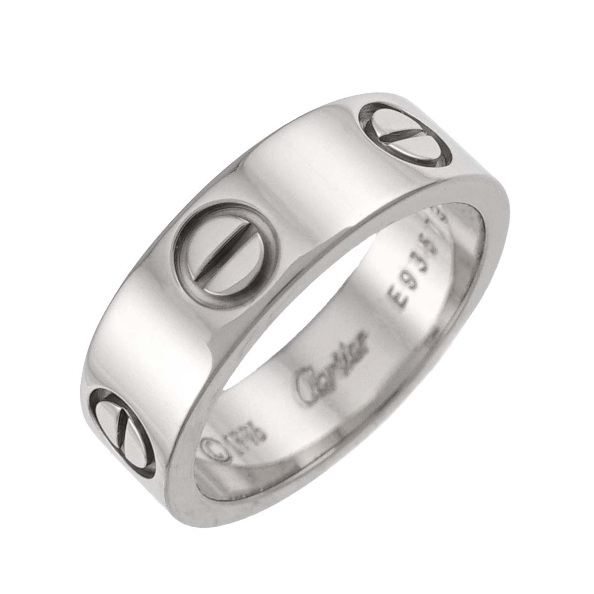 Love Ring 18K White Gold 750 size50 4.75-5(US)