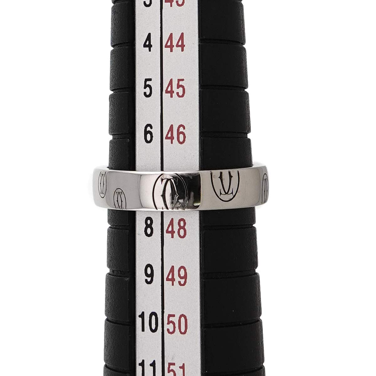 Happy Birthday SM Ring 18K White Gold 750 Size45 3.25(US)