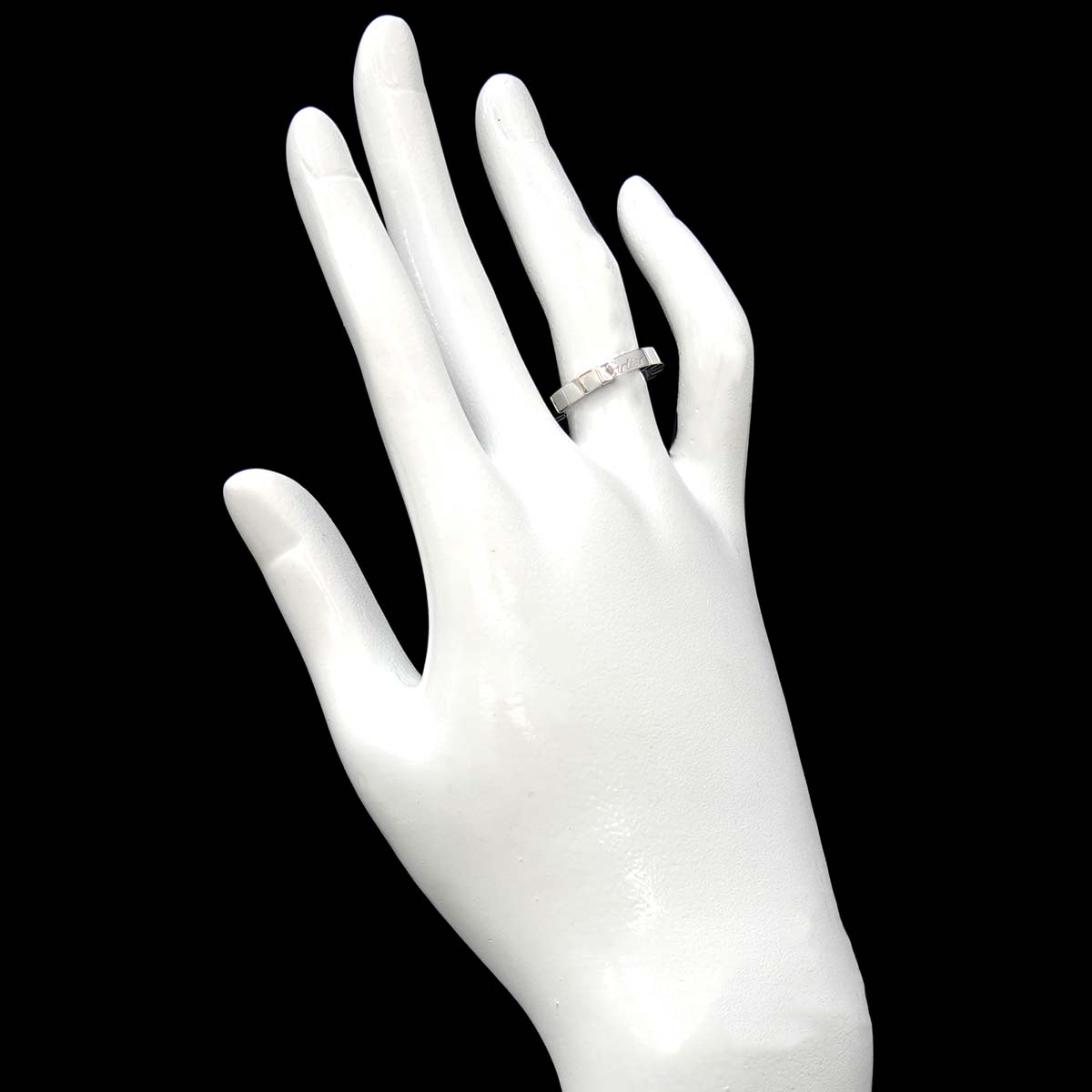 Laniere Ring 18K White Gold 750 Size49 4.5-4.75(US)