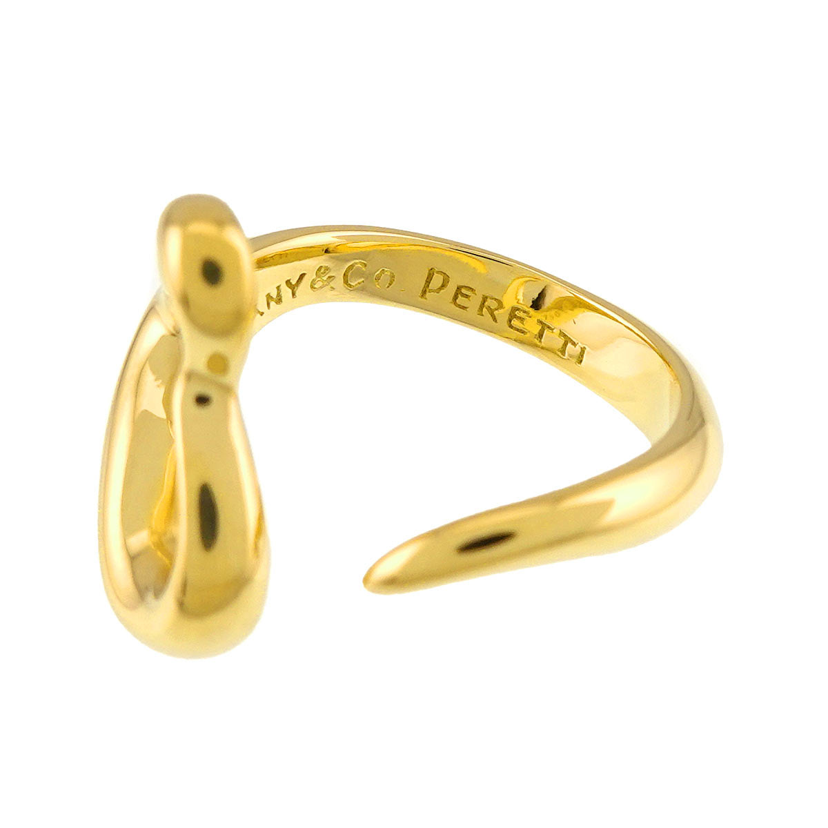 Open Heart Ring 18K YG 750 Size5.25(US)