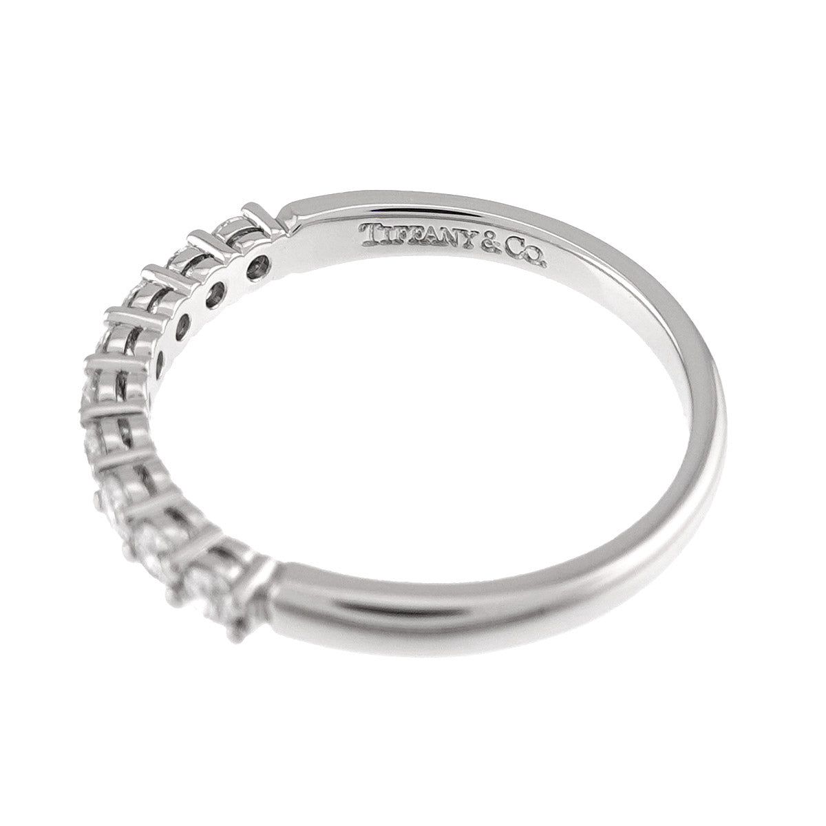 Forever Half Diamond Ring Platinum size5.25(US)