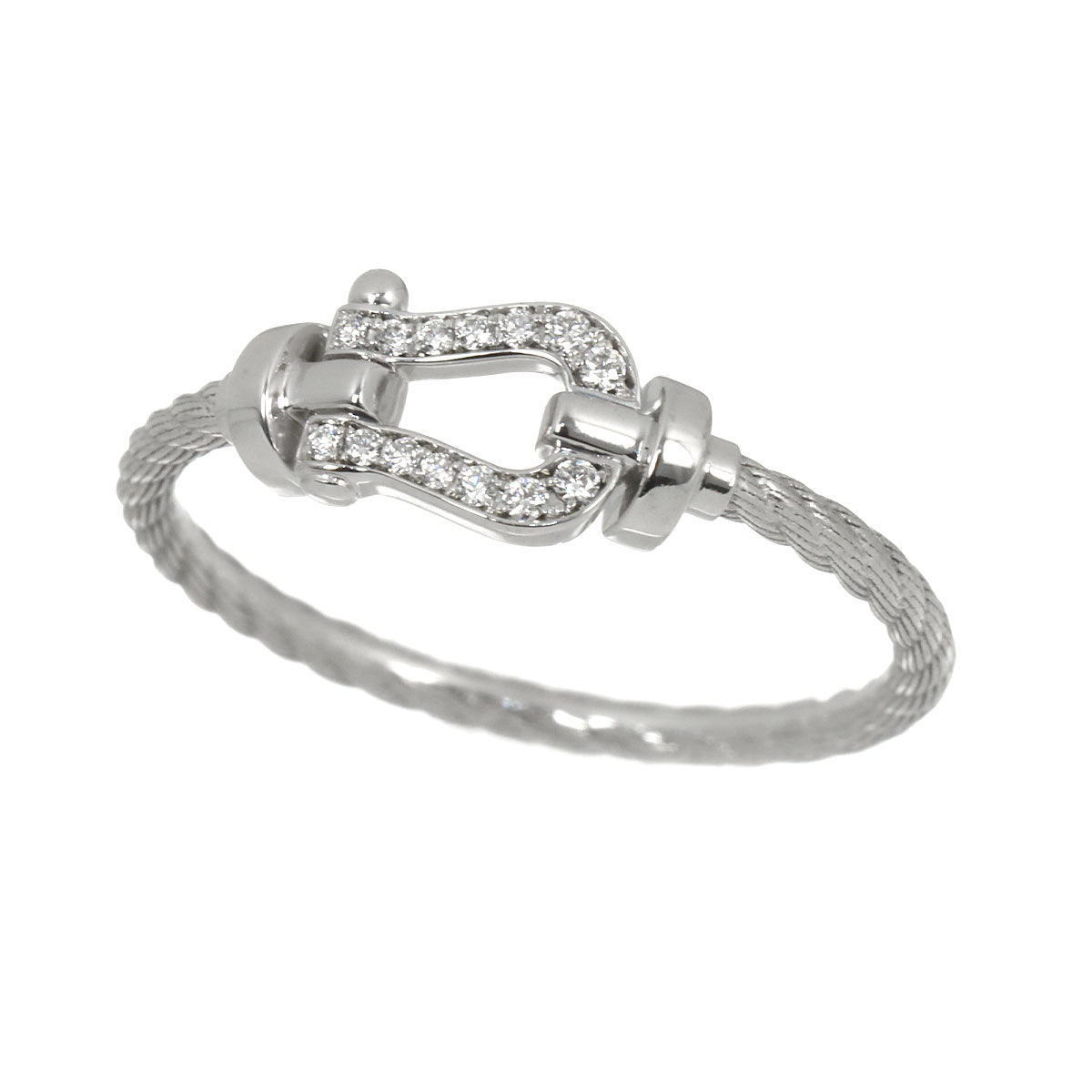 Force 10 Diamond Ring SM 18K White Gold 750 size52 5.75-6(US)