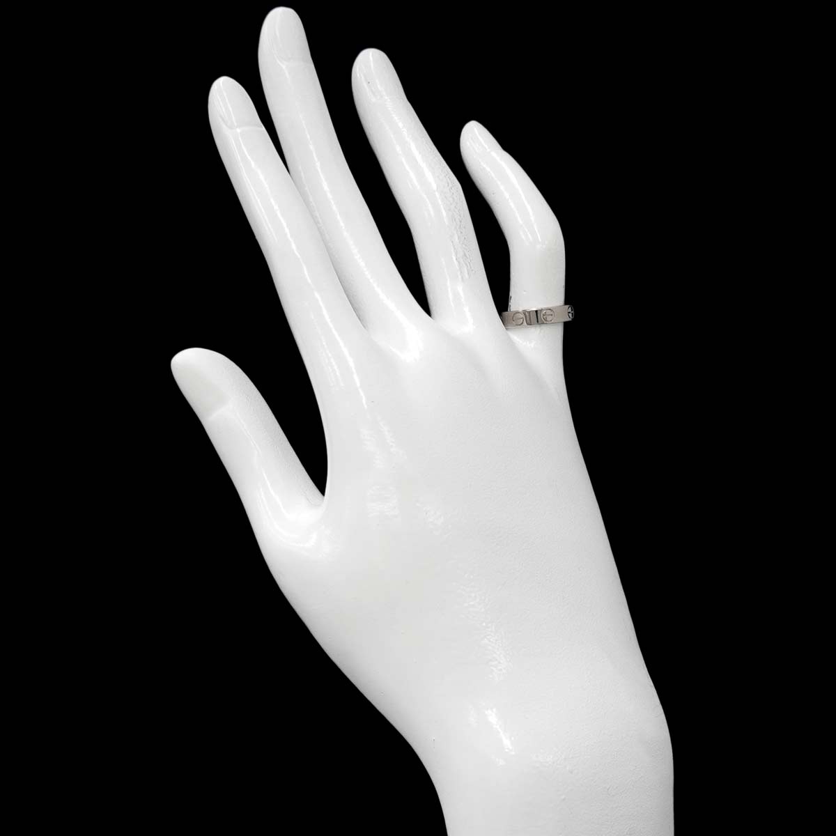 Mini Love Ring 18K WG White Gold 750 size46 3.75(US)
