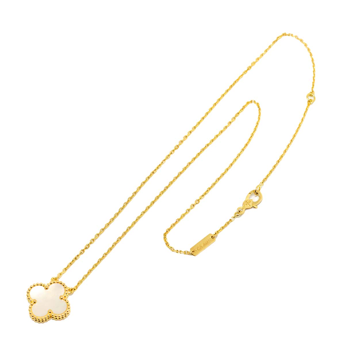 Vintage Alhambra MOP Necklace 18K YG 750