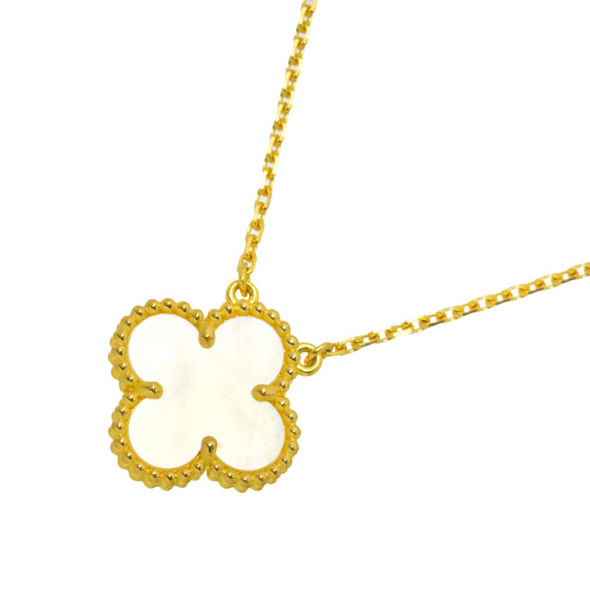 Vintage Alhambra MOP Necklace 18K YG 750