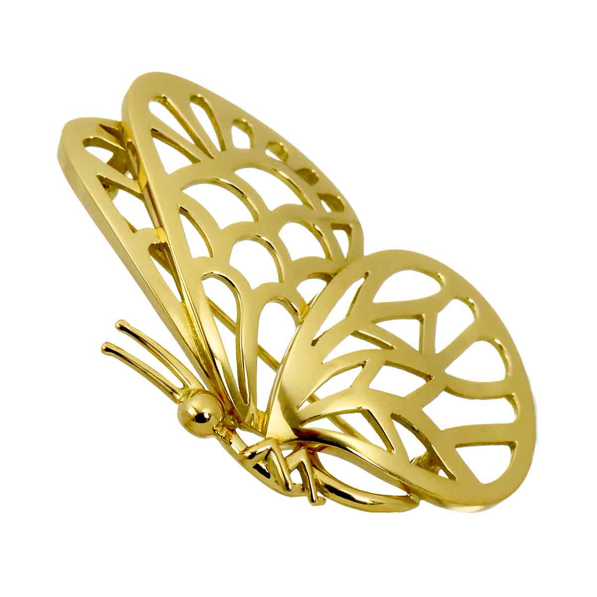 Butterfly Brooch 18K Yellow Gold 750
