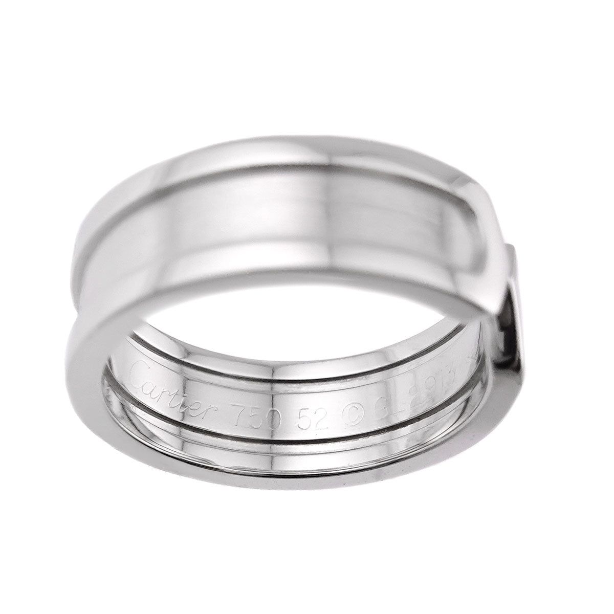 C2 SM Ring 18K WG 750 Size52 5.5-5.75(US)