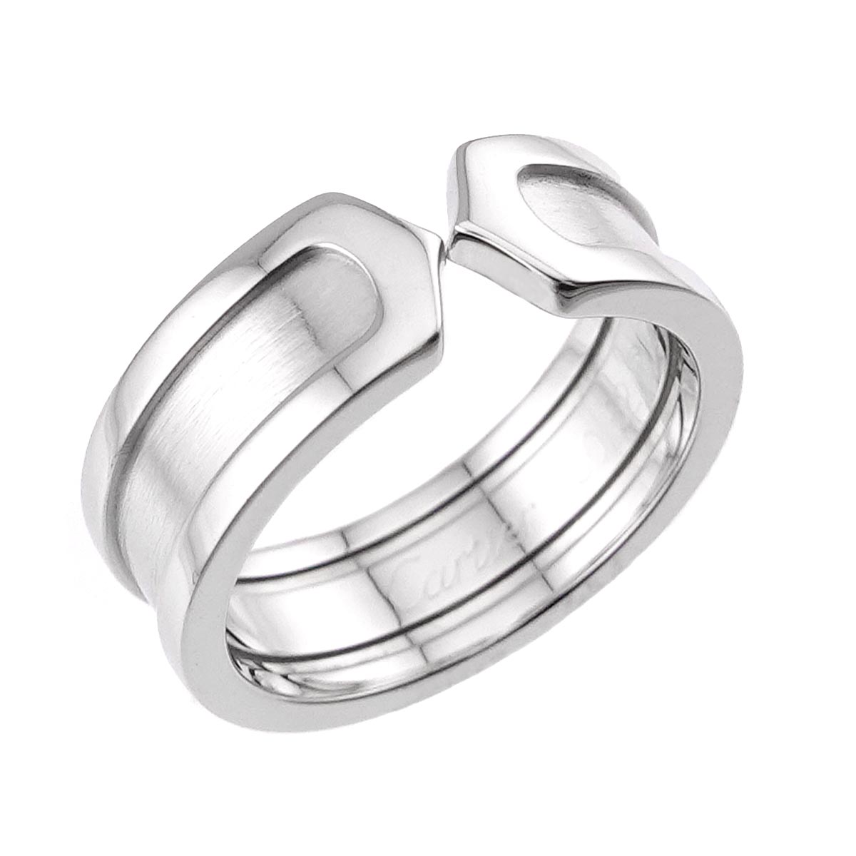 C2 SM Ring 18K WG 750 Size52 5.5-5.75(US)