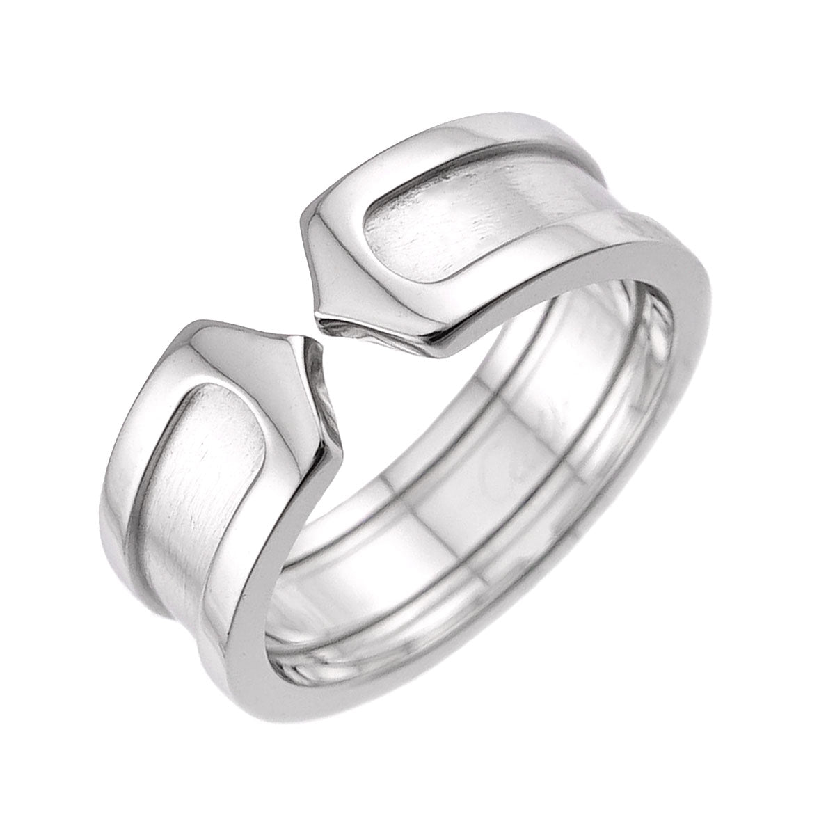 C2 SM Ring 18K WG 750 Size52 5.5-5.75(US)