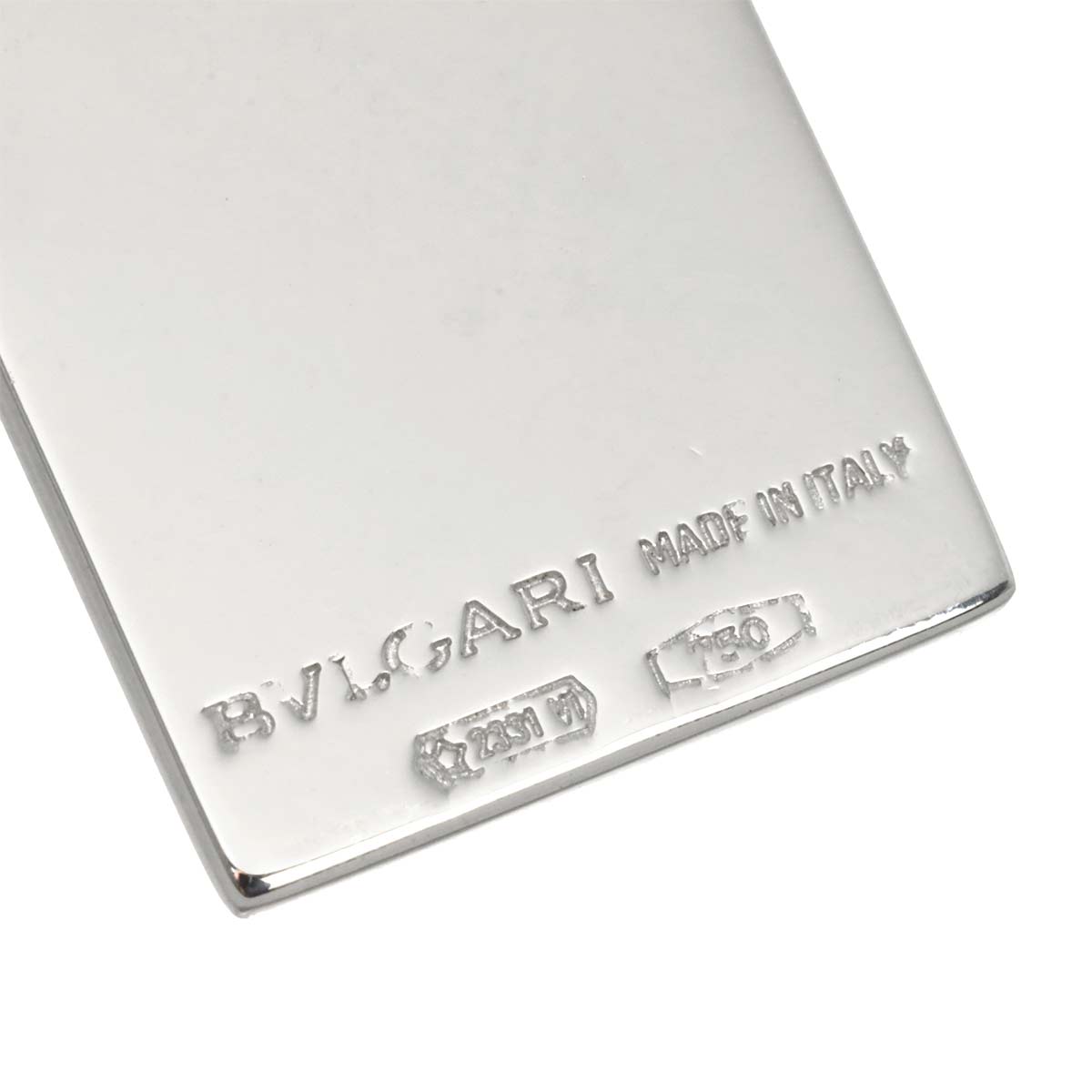 Ingot Necklace 18K White Gold 750