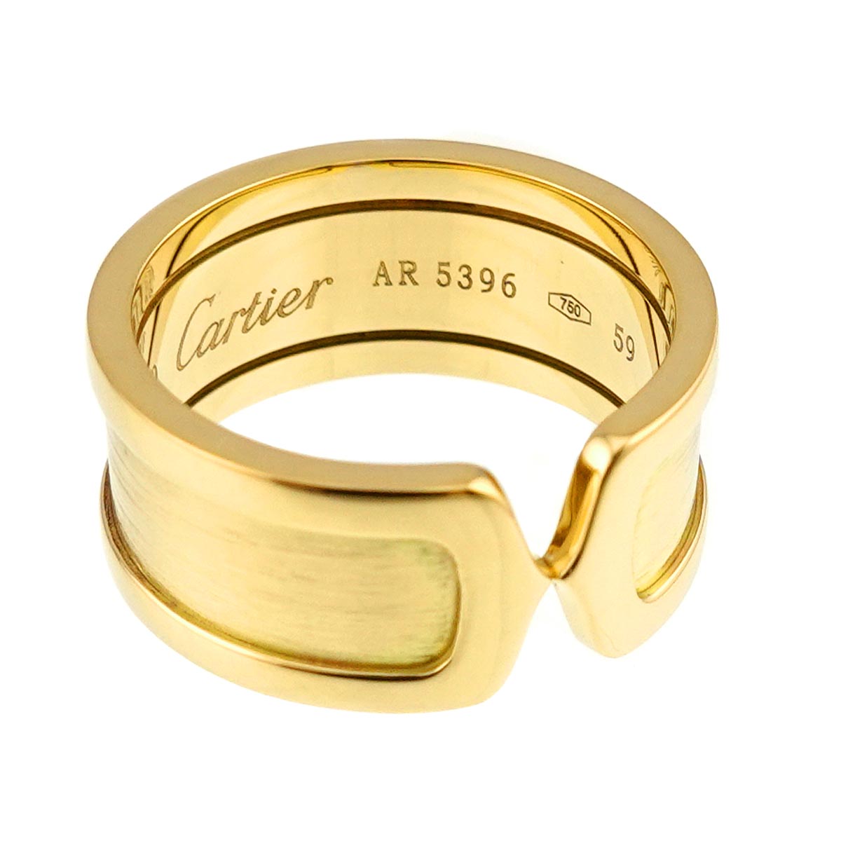 C2 Ring 18K YG 750 size59 8.25(US)