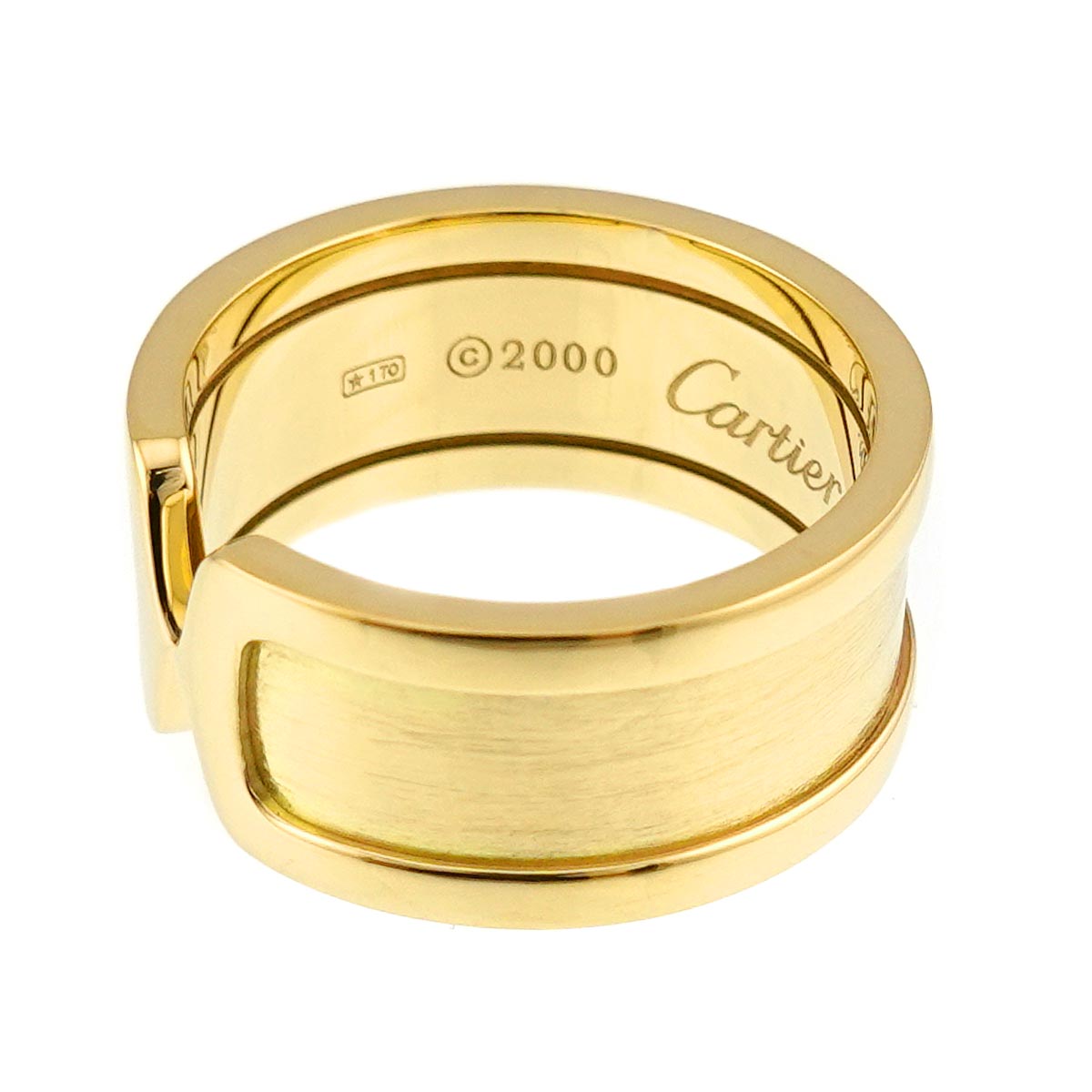 C2 Ring 18K YG 750 size59 8.25(US)