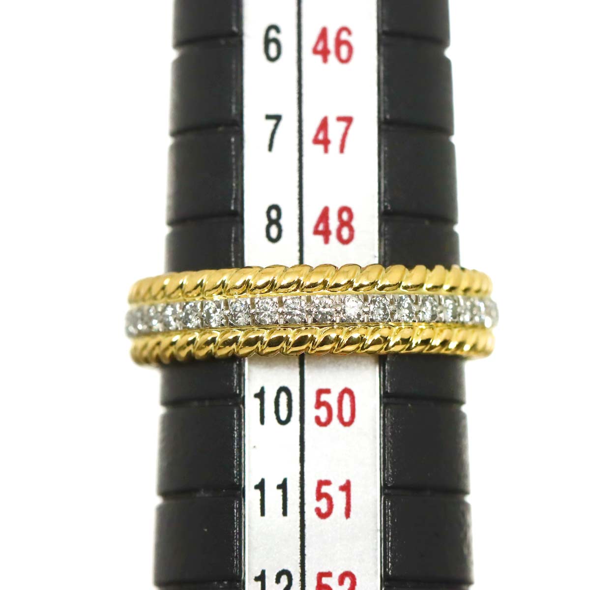 Jean Schlumberger Diamond Ring 18K YG 750 Pt size4.75-5(US)
