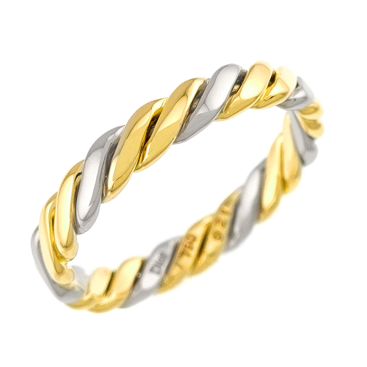 Ring 18K YG WG 750 size7.25(US)