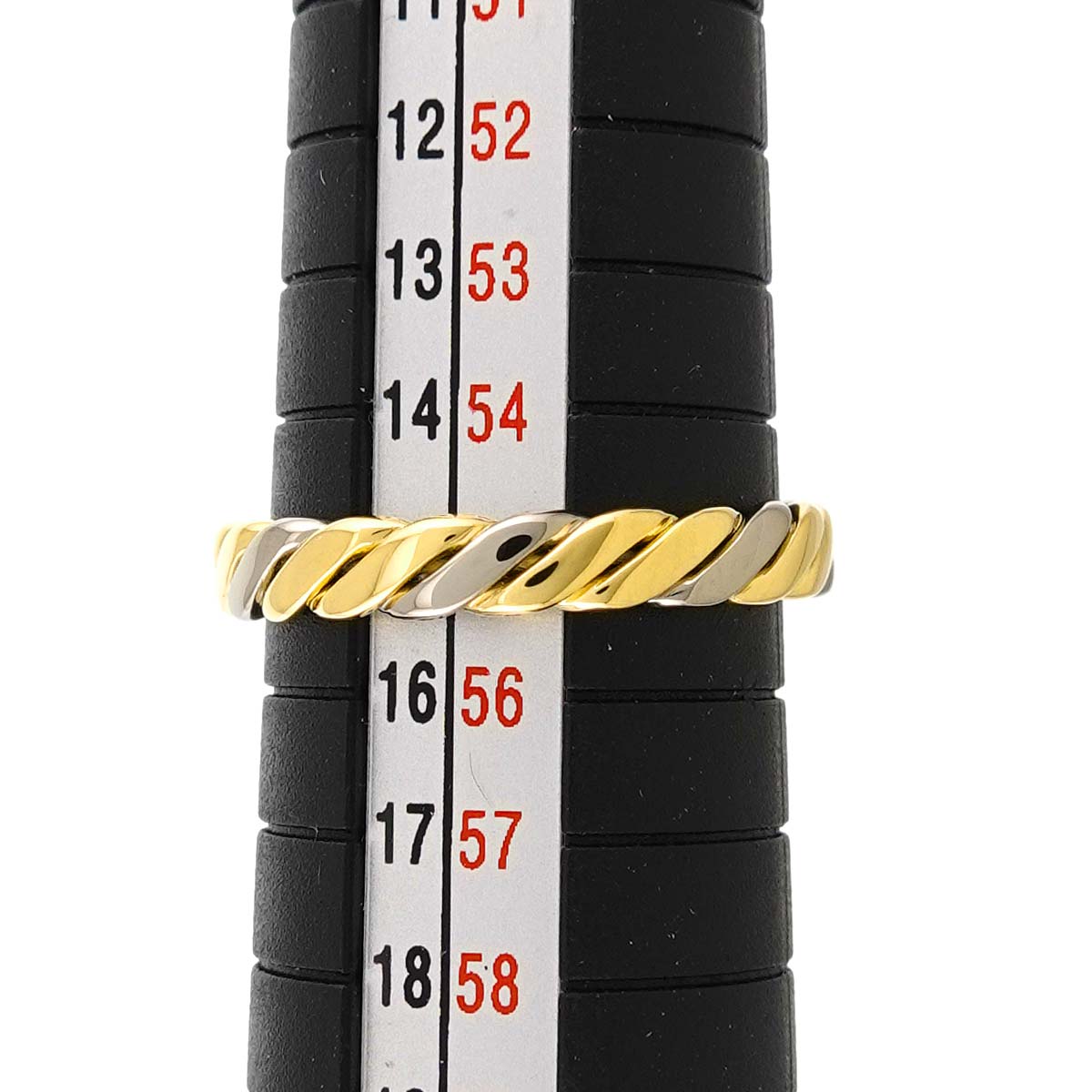 Ring 18K YG WG 750 size7.25(US)