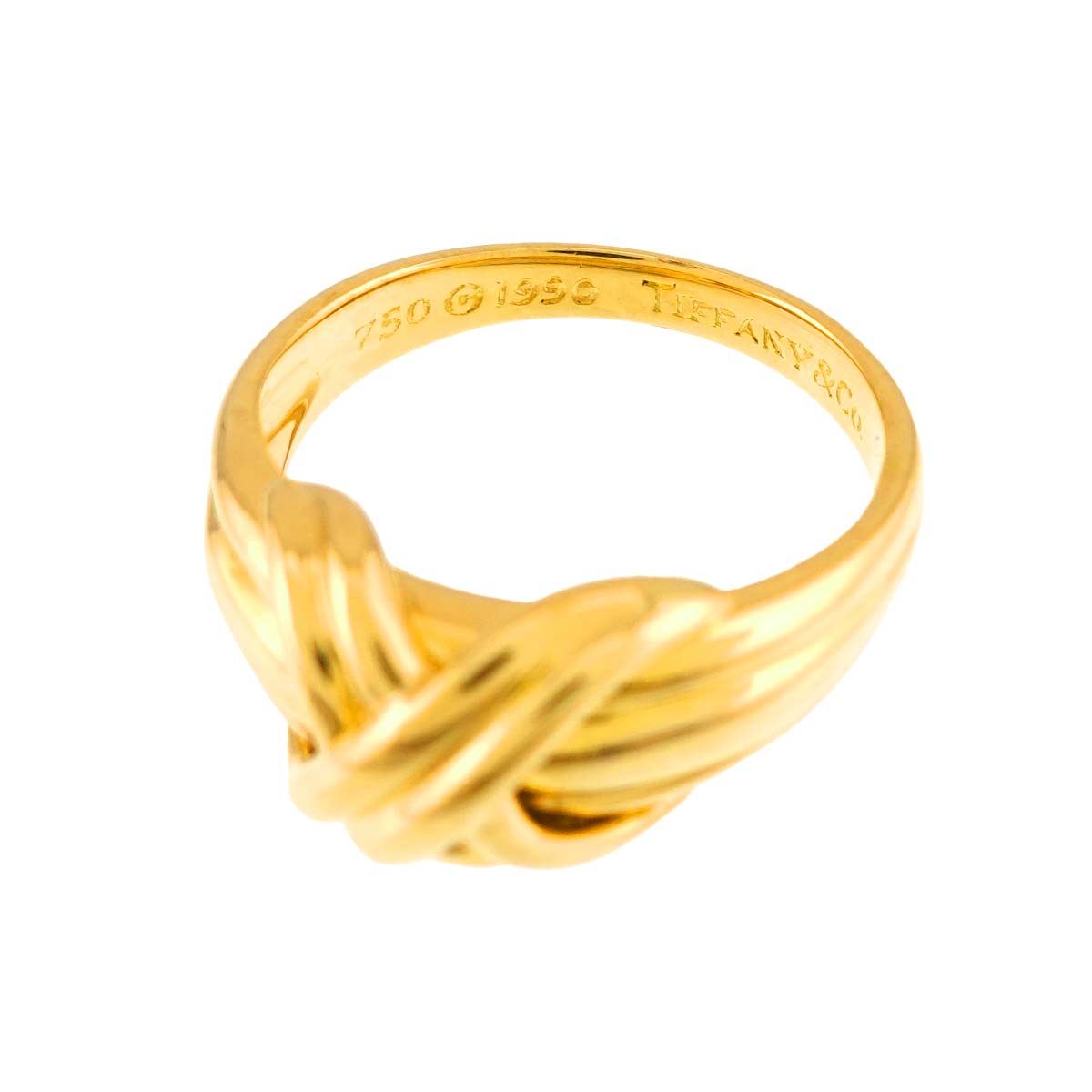 Signature Ring 18K Yellow Gold 750 size6(US)
