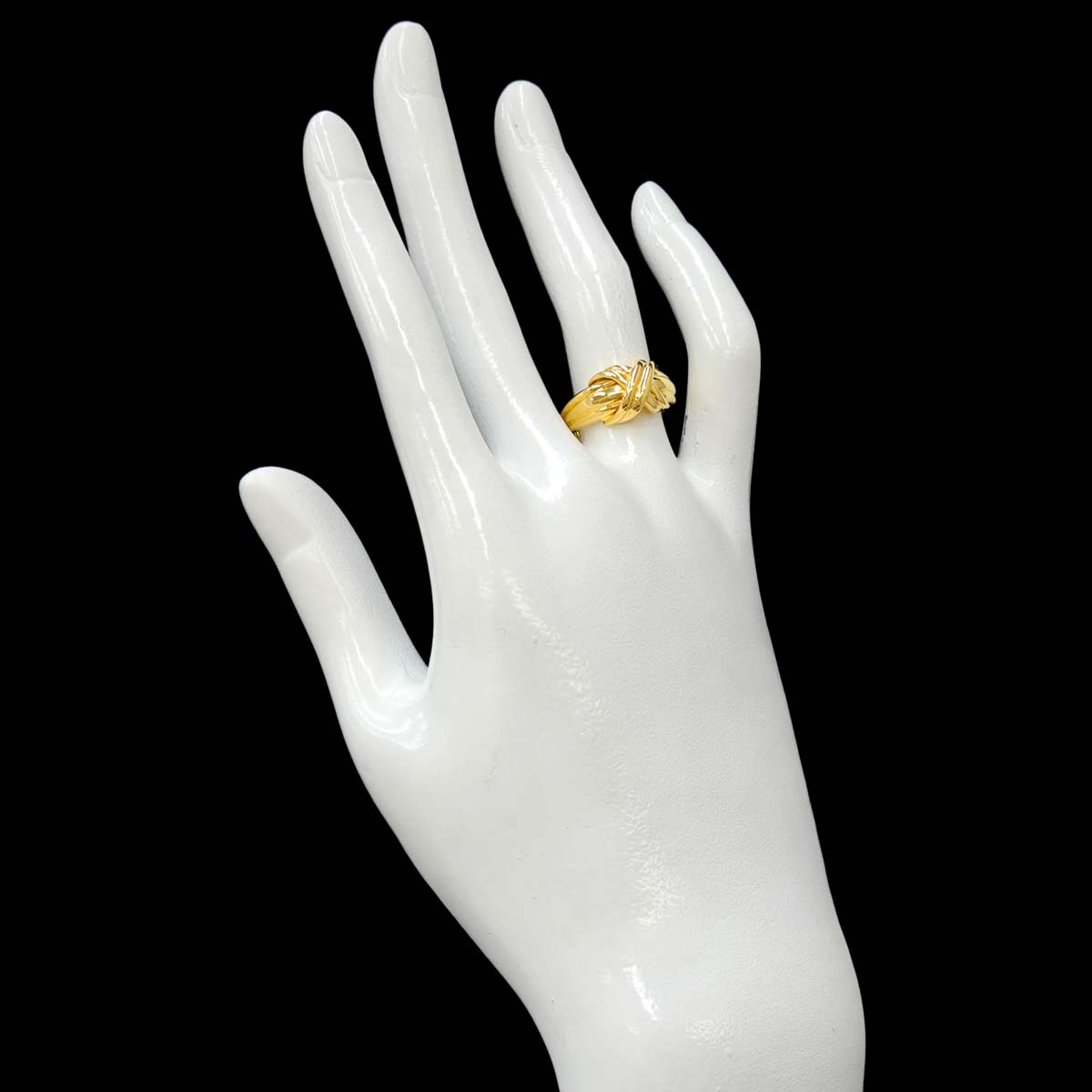 Signature Ring 18K Yellow Gold 750 size6(US)