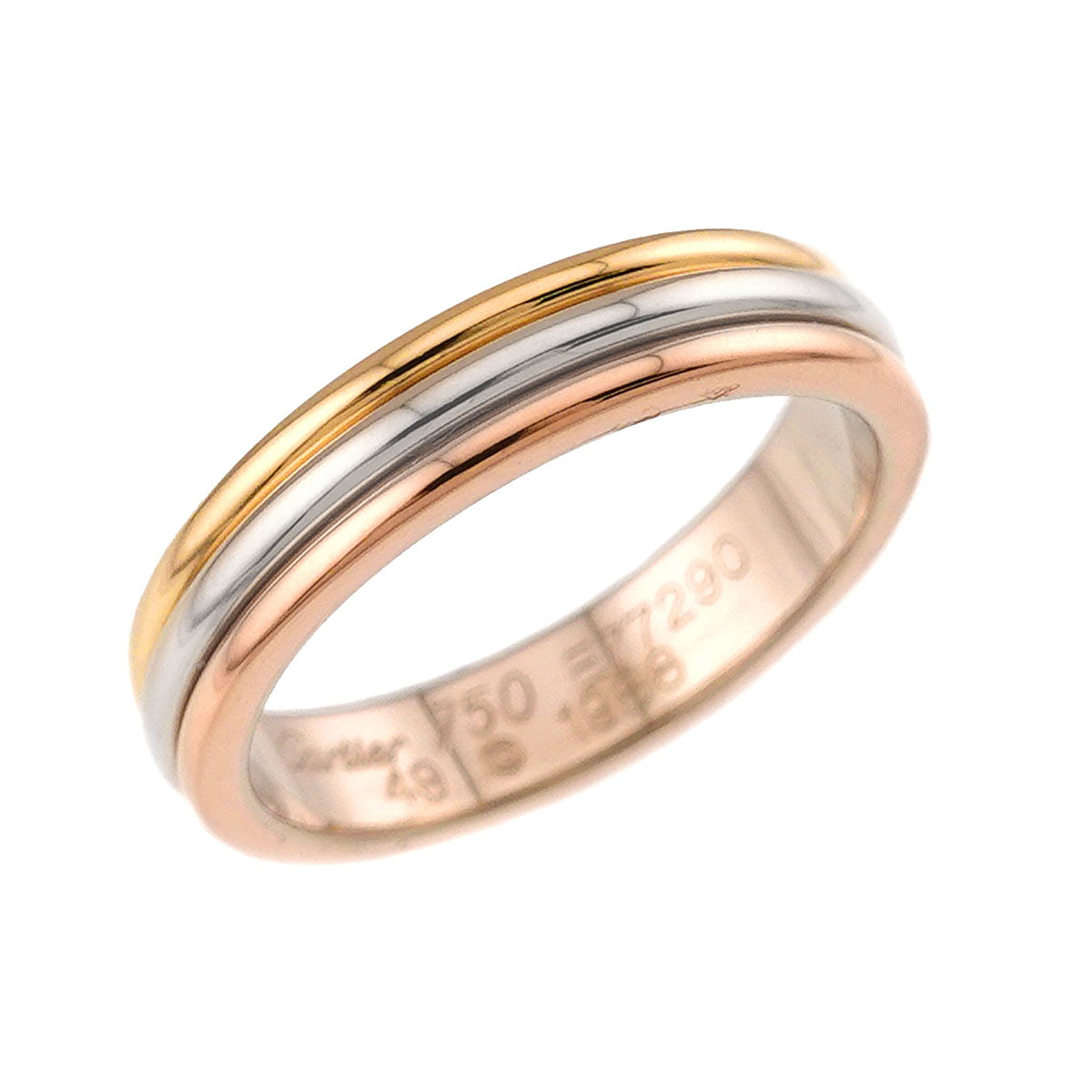 Vendome Ring 18K YG WG PG 750 size49 4.75-5(US)