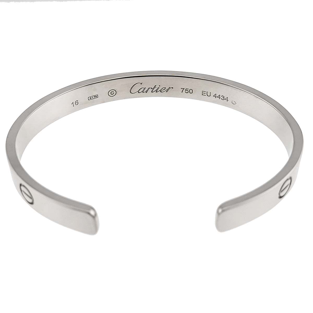 Love Bracelet Open 18K White Gold 750 Size16
