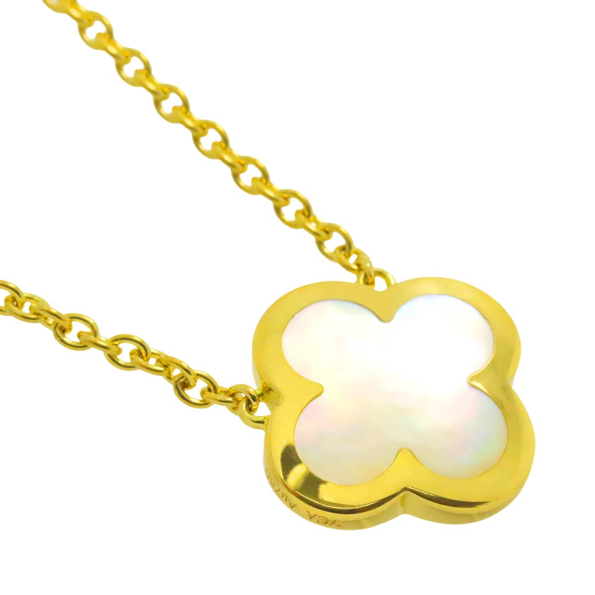 Pure Alhambra MOP Necklace 18K Yellow Gold 750