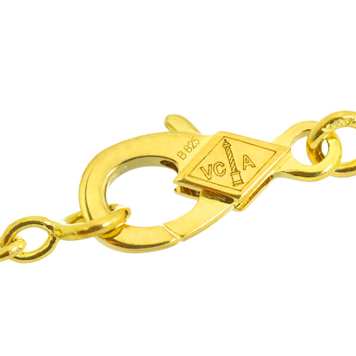 Pure Alhambra MOP Necklace 18K Yellow Gold 750