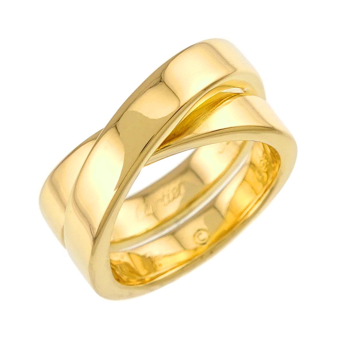 Paris Ring 18K YG Yellow Gold 750 size51 5.5-5.75(US)
