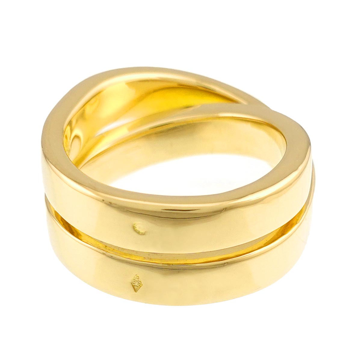 Paris Ring 18K YG Yellow Gold 750 size51 5.5-5.75(US)