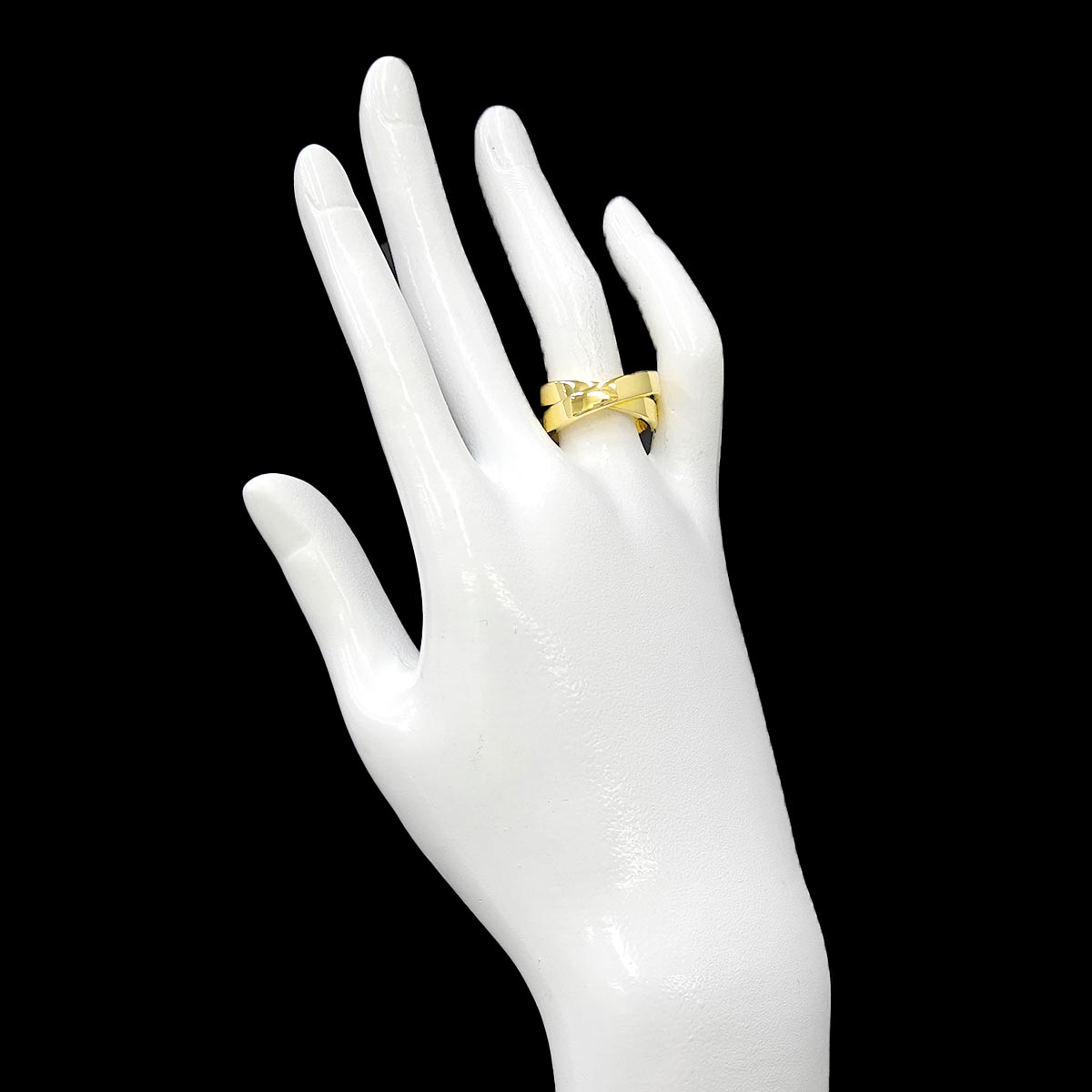 Paris Ring 18K YG Yellow Gold 750 size51 5.5-5.75(US)
