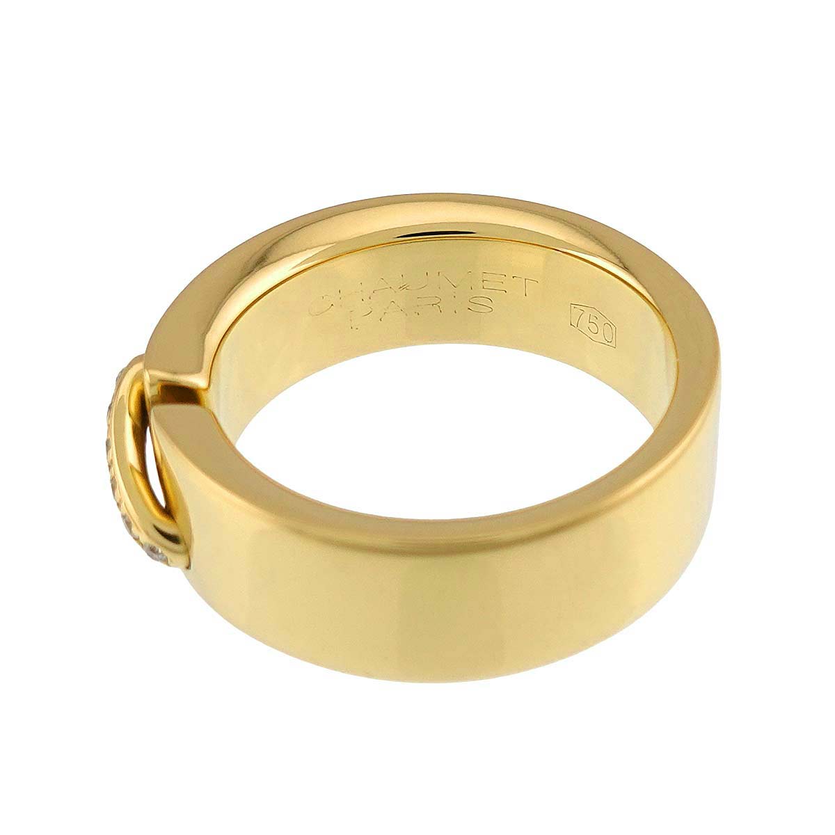 Liens Diamond Ring 18K Yellow Gold 750 size5-5.25(US)