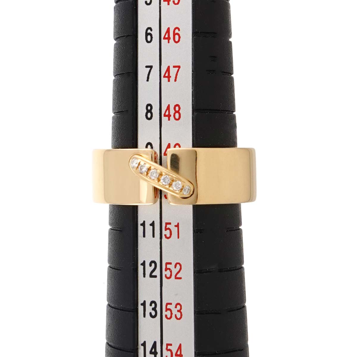 Liens Diamond Ring 18K Yellow Gold 750 size5-5.25(US)