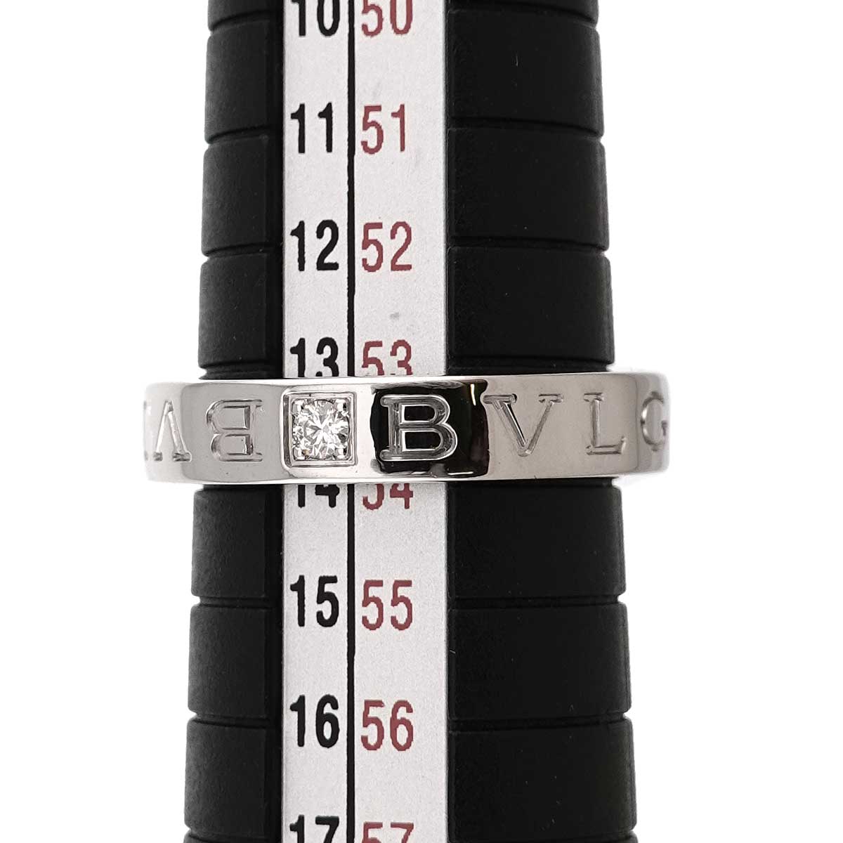 B-ZERO1 Diamond 1P Ring 18K WG 750 size6.5-6.75(US)