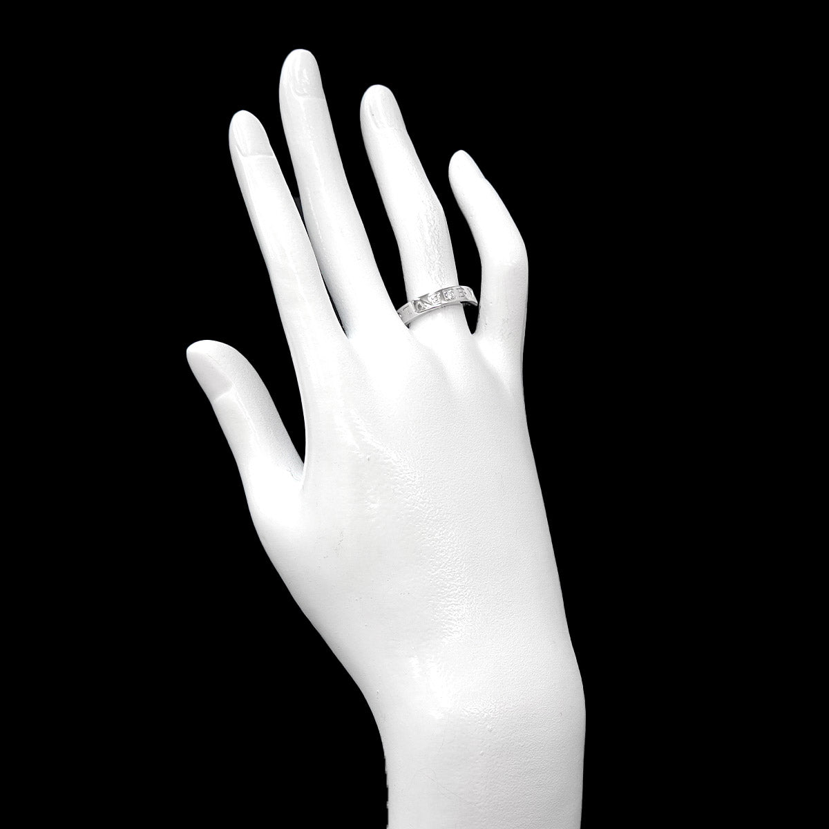 B-ZERO1 Diamond 1P Ring 18K WG 750 size6.5-6.75(US)