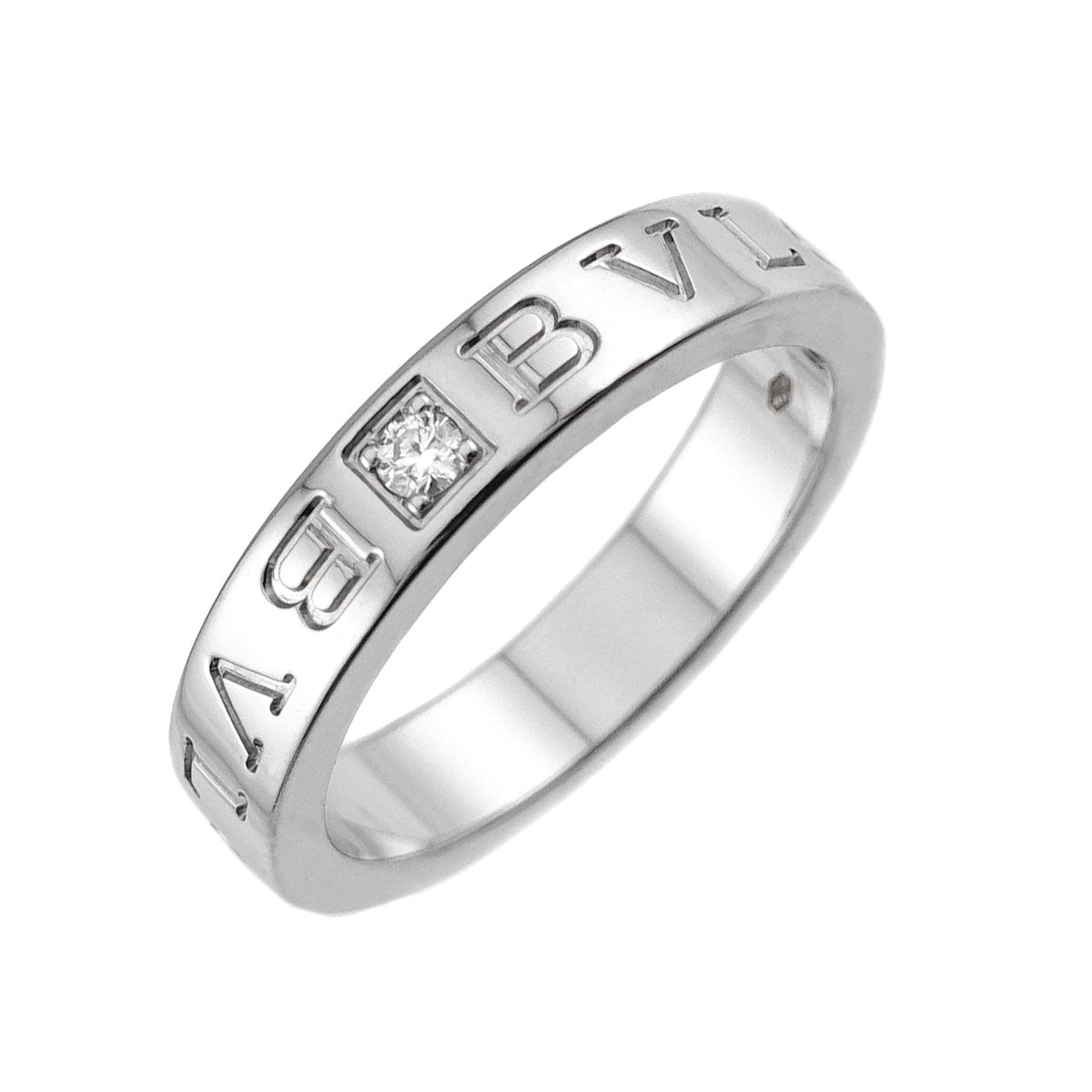 B-ZERO1 Diamond 1P Ring 18K WG 750 size6.5-6.75(US)