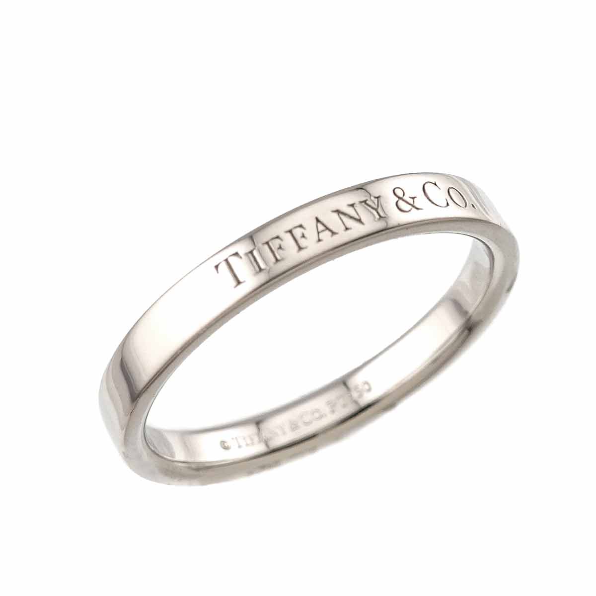 Flat Band Ring Platinum Size8-8.25(US)