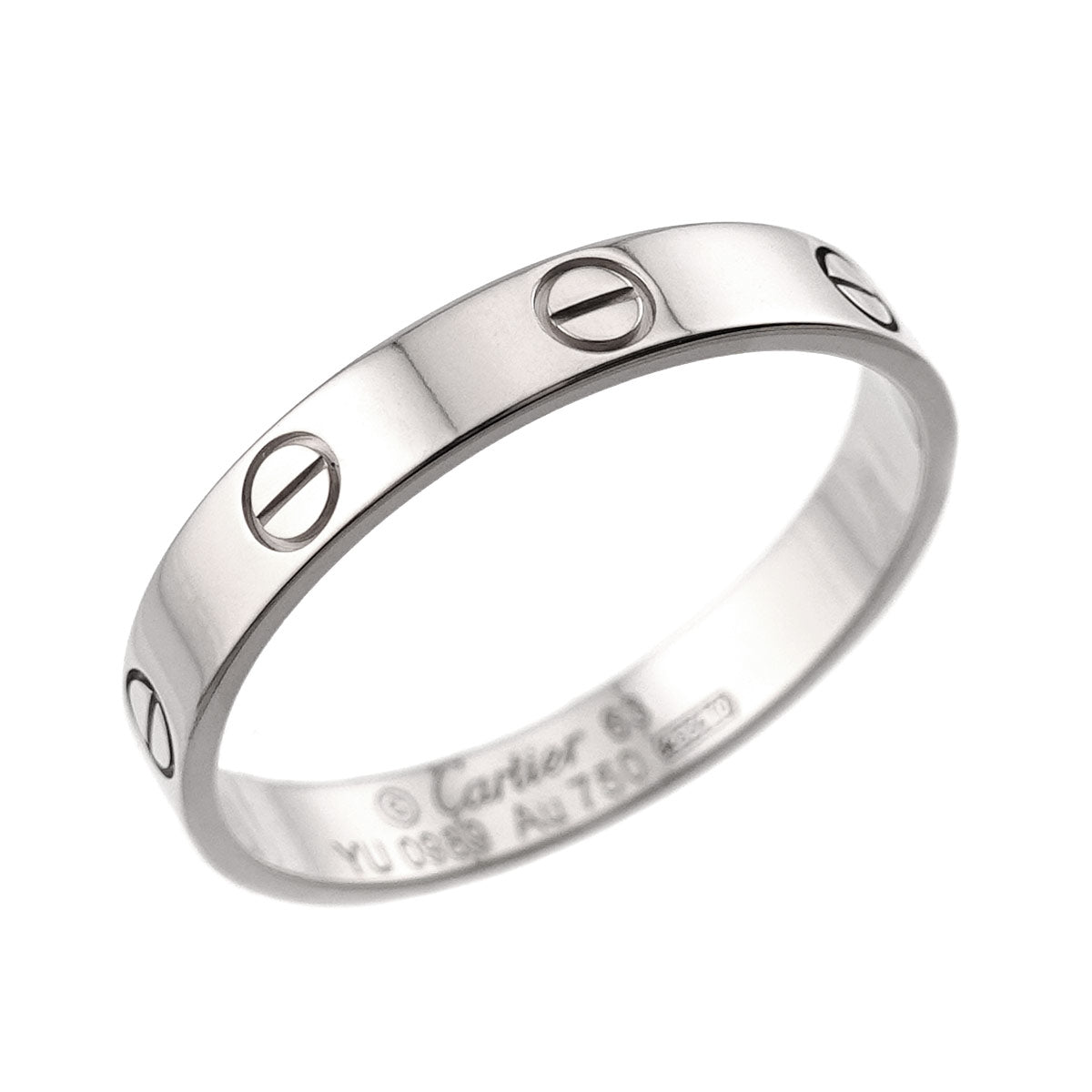 Mini Love Ring 18K White Gold 750 size63 10-10.25(US)