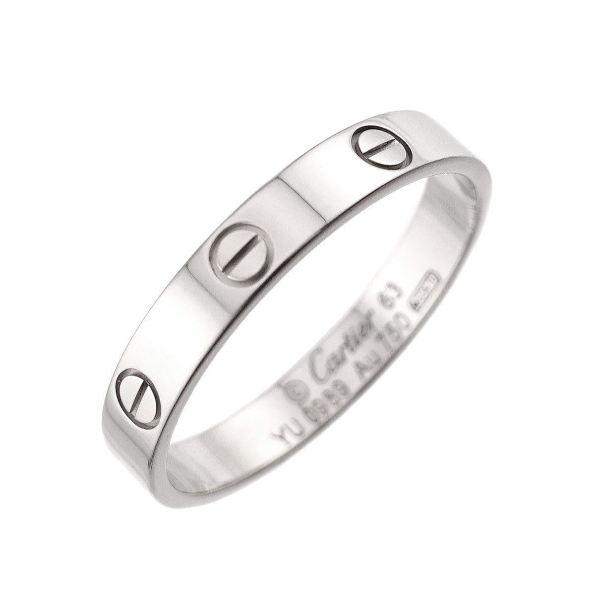 Mini Love Ring 18K White Gold 750 size63 10-10.25(US)